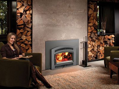 Fireplace Xtrordinair: Medium Flush Wood NexGen-Hybrid Insert (Arch)