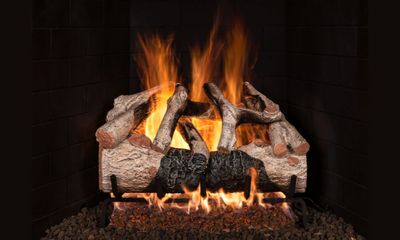 RH Peterson: Charred Mountain Birch Flame Enhanced Logs - 24"