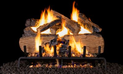 RH Peterson: G31 Series Charred Split Logs - 18/20"