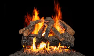 RH Peterson: Charred Majestic Oak Flame Enhanced Logs - 36"
