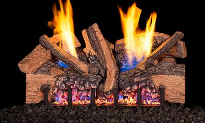 RH Peterson: G19A Series Vent-Free Foothill Split Oak Logs - 24"