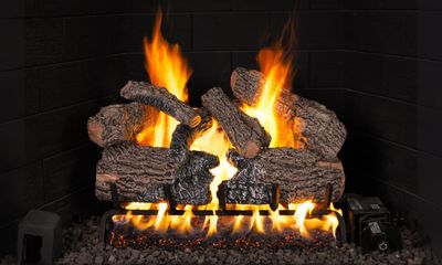 RH Peterson: Charred Oak Flame Enhanced Logs - 24"
