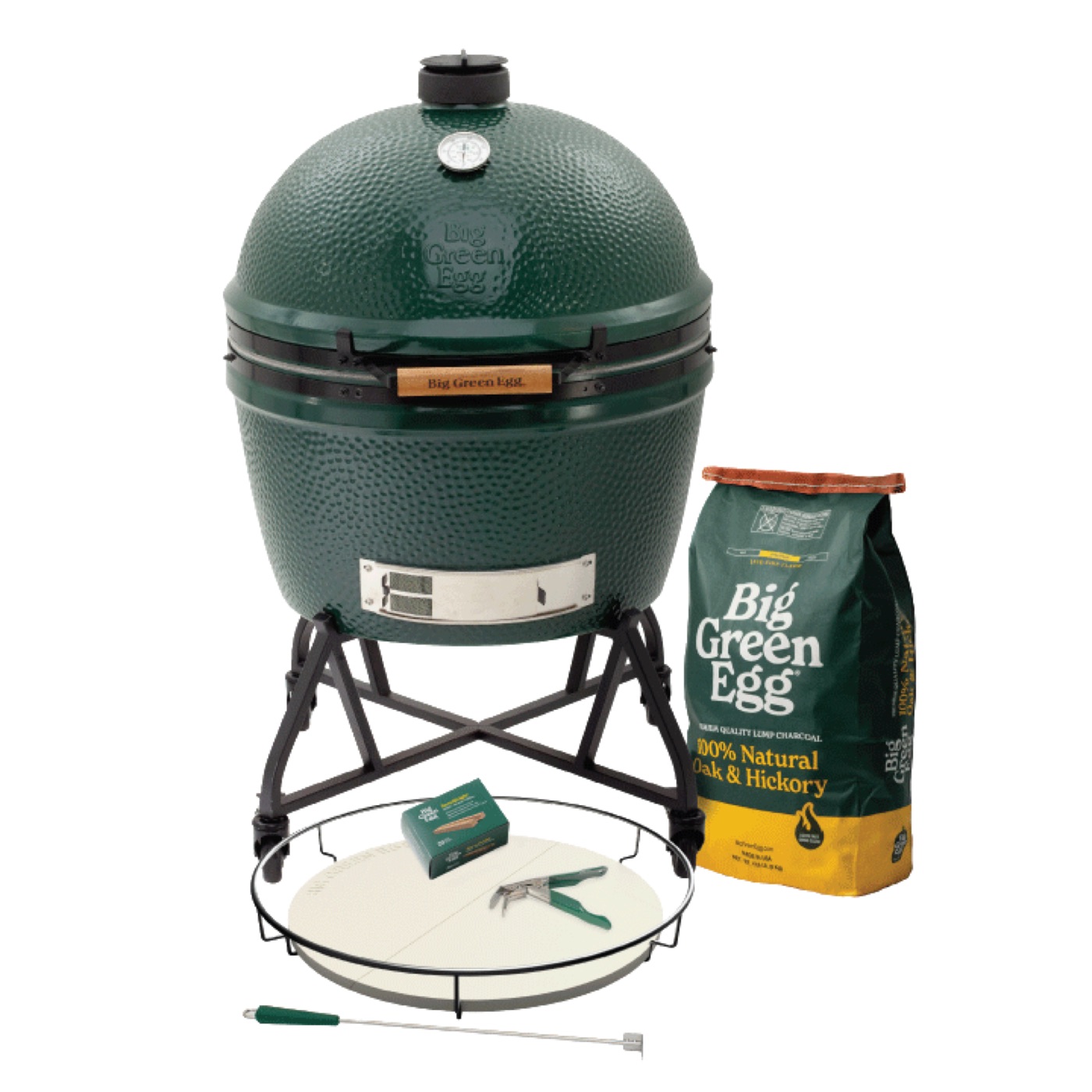 The 2XL Big Green Egg in an intEGGrated Nest+Handler Package from Big Green Egg