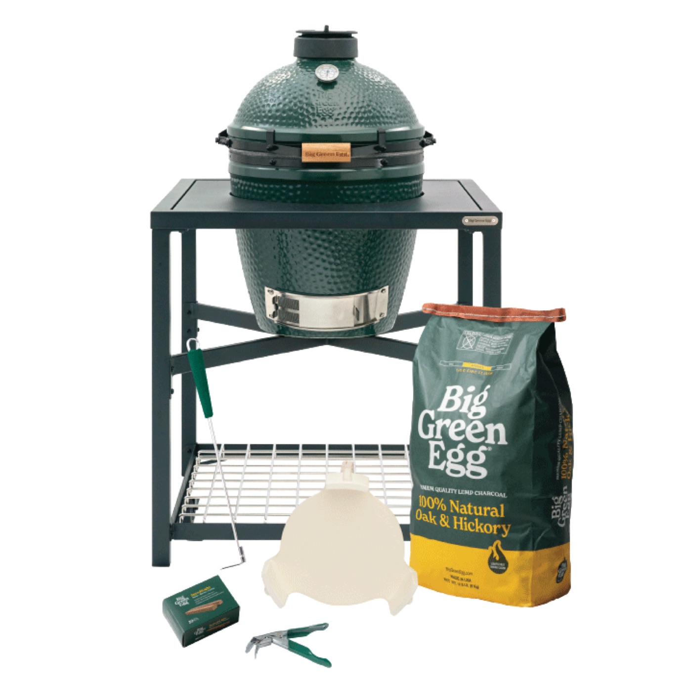 The Medium Big Green Egg in a Modular Nest Package from Big Green Egg