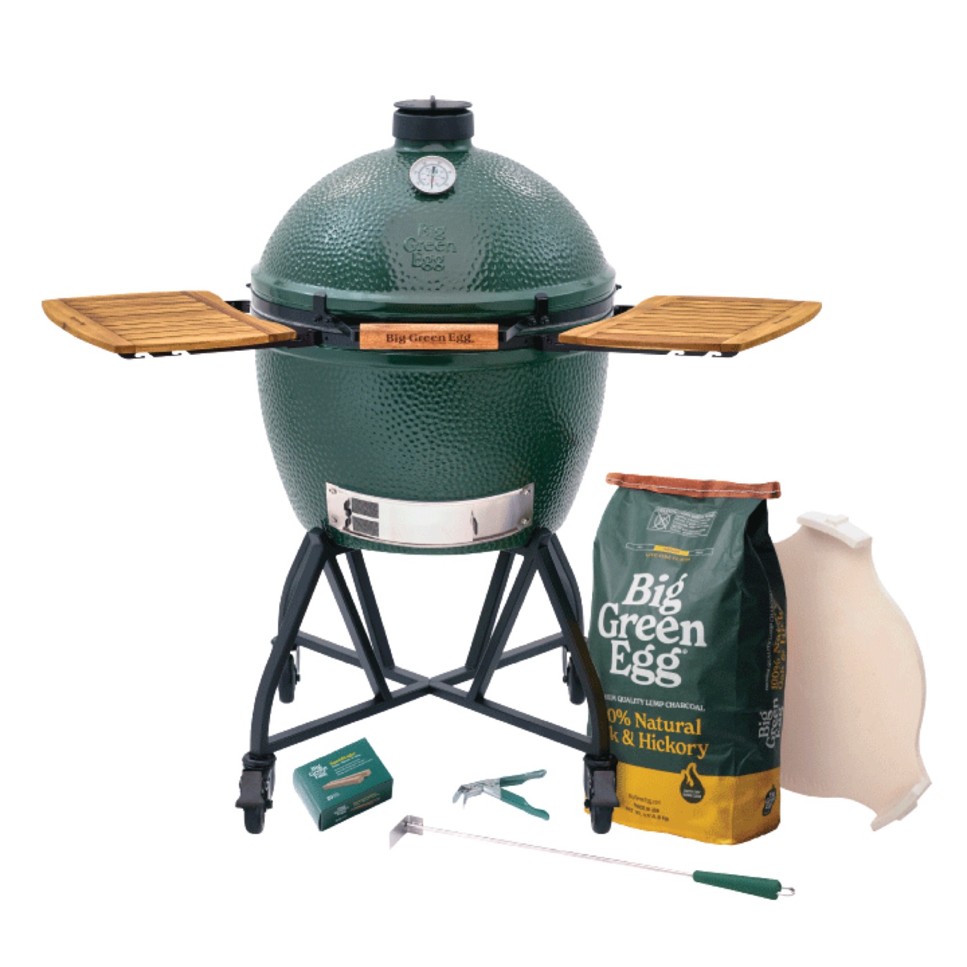 The XL Big Green Egg in an intEGGrated Nest+Handler with Mates Package from Big Green Egg
