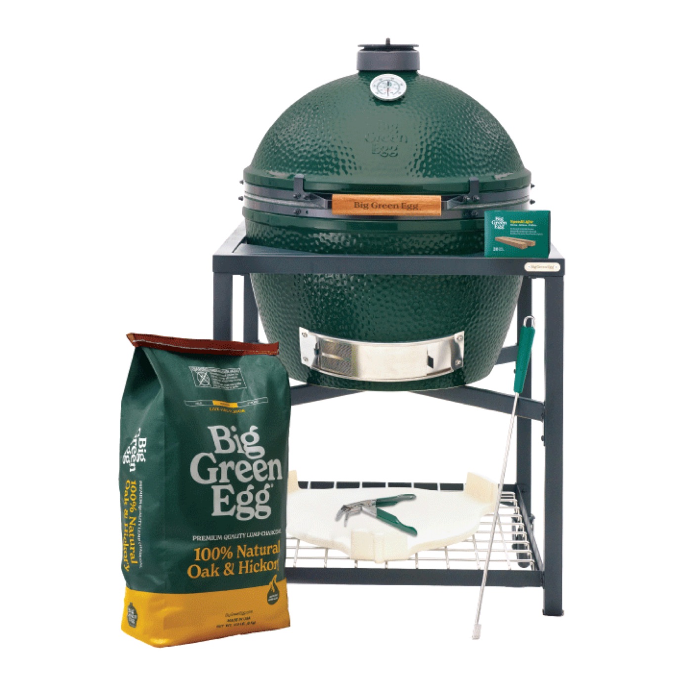 The XL Big Green Egg in Modular Nest Package from Big Green Egg