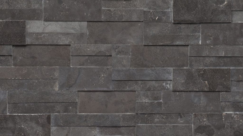 Carbon Honed Accentstone Panel, Real Stone Systems collection panels